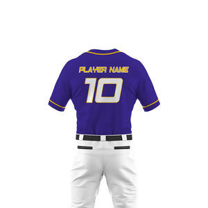 Équipement de baseball personnalisable Derniers vêtements de sport personnalisés en polyester Ensemble de pantalons en jersey respirants à sublimation avec impression de logo personnalisée - Product Image 3