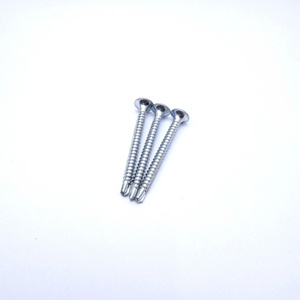 M4 #7 Metric Flat Head Self-Drilling Screw DIN 7504 ISO 15482 Carbon <b>Steel</b> Zinc Plated THV Vietnam - Product Image 1
