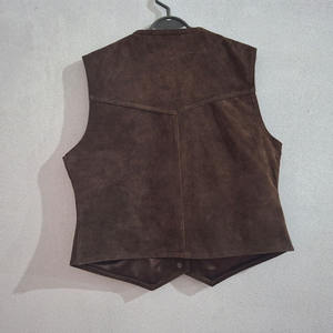 Chaleco de Cuero Más Vendido de Fábrica, Chaleco de Cuero Informal Sin Mangas para Mujer - Product Image 2