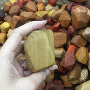 TUMI ISHI <b>Wooden</b> Rock Toy, Sustainable Stacking <b>Blocks</b>, Ideal for Kids Sensory Play, Handmade and Non-Toxic From VietNam - Product Image 3