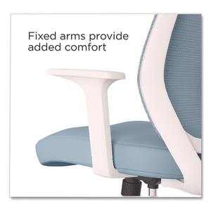 Alera ALEWX42BME24 17.09 Pulgadas 20.83 Pulgadas Altura del asiento 275 Lbs. Silla de Trabajo Giratoria Ergonómica Wessex de Tela y Malla, Color Seafoam, para Oficina - Product Image 6