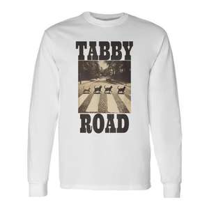 T-shirt à manches longues sur le thème des chats de Tabby Road - Product Image 1