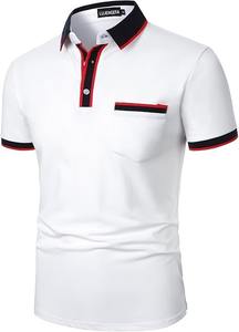 Polos de algodón profesionales para uniformes masculinos, ropa casual y de golf con logotipo bordado personalizado - Product Image 5
