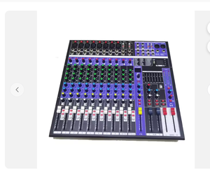 Console de mixage audio-vidéo numérique professionnelle TopYun BY12 avec effets DSP, éclairage, USB et mixage analogique pour scène - Product Image 4