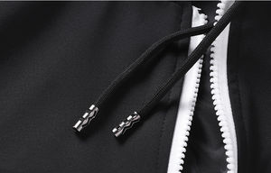 Vente flash : Ensemble de survêtement pour homme avec logo personnalisé, réfléchissant, coupe-vent, respirant, jogging décontracté, fermeture éclair, deux pièces, survêtement uni - Product Image 6