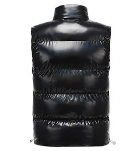 Gilet d'hiver en toile pour homme, écologique, décontracté, sans manches, fermeture éclair, classique, chaud, vêtement d'extérieur - Product Image 3