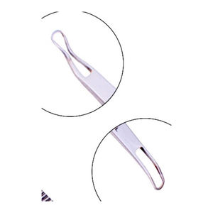 Cuticle Pusher Sets Kit Mini <b>Stainless</b> <b>Steel</b> Nail Cuticle Pusher custom manufacturer customized Logo Silver <b>Angled</b> Square Flat - Product Image 6