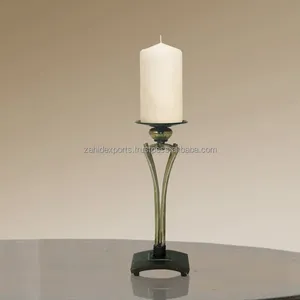 Portavelas de Metal Hecho a Mano para el Hogar y el Jardín, para Navidad, Eventos Familiares, Cenas Festivas Clásicas y Modernas, Zahid - Product Image 1