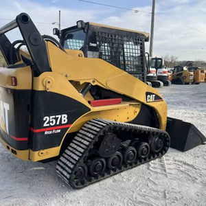 2024 CAT 257B Track Skid <b>Steer</b> Loader 1 Ton Rated Load Full Cab Heat Hydraulic Quick Coupler Used Foot Hand Throttles - Product Image 1