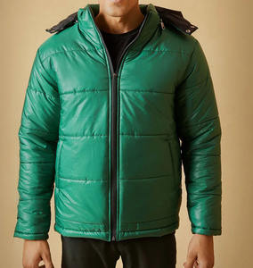 Veste d'hiver unisexe imperméable à capuche amovible Nouveau design Gilet matelassé en coton Fermeture éclair devant Service OEM Tailles XS 6XL - Product Image 2