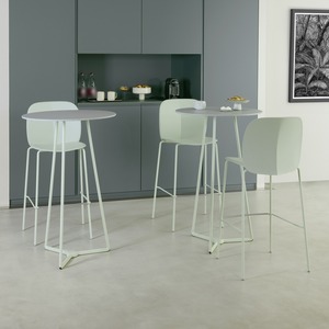 High Bar Table Base Height 109 cm Die-Cast Aluminium Foot and Three Painted Steel Legs for Cafe Bistro Outdoor Tables 60 cm Top - Product Image 3