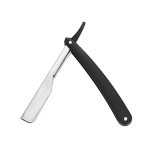 Maquinilla de afeitar de cuerpo de acero, maquinilla de afeitar de media hoja con logotipo gratis - Product Image 3