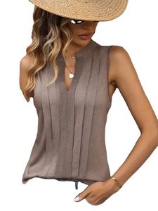 Camiseta sin mangas negra de verano para mujer con parte superior de encaje rojo, camisolas sueltas, chaleco de talla grande, ropa y ropa interior para mujer - Product Image 3