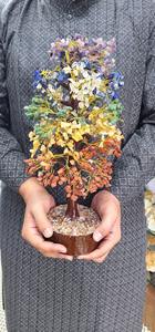 Árbol de Piedras Preciosas Portátil Hecho a Mano al por Mayor, Siete Chakras, 1000 Chips, Reiki, Equilibrio de Chakras, Meditación, Arte, Coleccionable, Mascota - Product Image 4