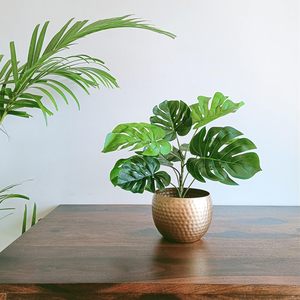 Jardinière en métal sculptée à la main de grande capacité Durable écologique de haute qualité pour jardin maison balcon patio décor disponible - Product Image 1