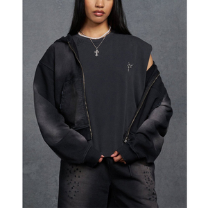 Ensemble de survêtement unisexe avec sweat à capuche zippé et pantalon de survêtement à jambe large, coupe ajustée, imprimé de haute qualité, respirant, taille XL pour l'hiver - Product Image 5