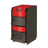 Caldera de Leña de Combustible Sólido de Acero de 25kW de Potencia Nominal, Origen Bulgaria, Calidad Excelente, Moderna, con Unidad de Control Electrónico, Estufa de Calefacción