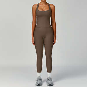 Conjunto Deportivo de Yoga para Mujer, 2 Piezas, Sin Costuras, para Gimnasio, Venta al Por Mayor de Fábrica - Product Image 4