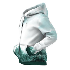 Sudadera con capucha para hombre, estilo pullover con cremallera, hecha de material transpirable con forro suave para mayor comodidad, estilo casual y elegante. - Product Image 5