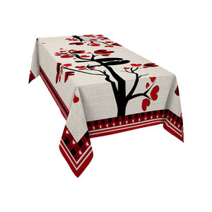 Meilleures ventes écologiques de nappes de table centrales brodées en coton doux à impression personnalisée au prix de gros - Product Image 1