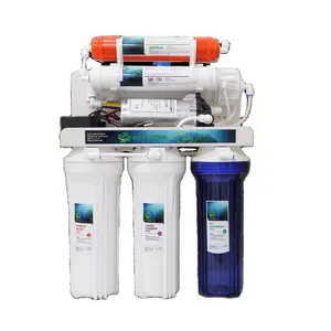 6 Stage 100GPD RO Water Purifier with stand and gauge made in Vietnam high quality clear-white-white water housing