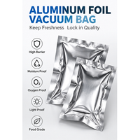 Sachets sous vide en feuille d'aluminium PA PE sacs de stockage comestibles à joint 3 côtés pour l'emballage en plastique de la viande et des fruits de mer pochettes en mylar