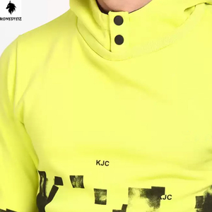 เสื้อฮู้ดสำหรับผู้ชายประดับพลอยเทียมมีซิปมีฮู้ดผ้าฝ้ายพิมพ์ลายสกรีนออกแบบได้ตามต้องการ - Product Image 5