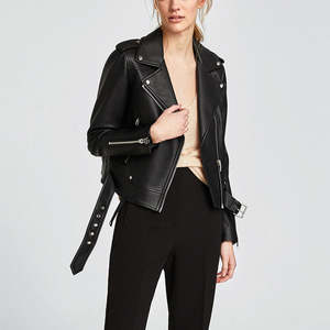 Veste en cuir véritable élégante pour hommes et femmes Nouveau design personnalisé avec manches longues Poches à glissière Caractéristique respirante - Product Image 3