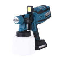 Pistolet à peinture de 200 W avec buse en cuivre, pulvérisateur portable avec LED pour la peinture murale DIY à domicile