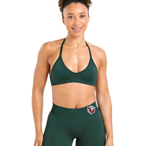 Women's Seamless Strappy <b>Sports</b> <b>Bra</b> Halterneck <b>Backless</b> Gym Yoga Activewear High Stretch Workout Casual Style Lightweight <b>Bra</b> - Product Image 3