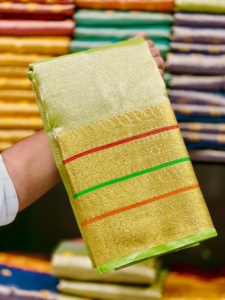 Beau sari imprimé en soie dessiné à la main avec chemisier non cousu vêtements indiens et pakistanais pour femmes - Product Image 4