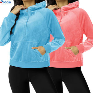 Sudadera con Capucha para Mujer de Talla Grande Más Vendida - Logotipo Frontal Bordado Personalizado 100% Algodón Felpa Servicio OEM - Product Image 1