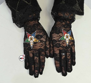 Wholesale 2025 Customized OEM <b>White</b> Black <b>Lace</b> Gloves Comfortable Breathable Anti Pilling Low Price Glove Embroidery Patch <b>Lace</b> - Product Image 2