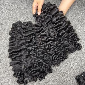 Cheveux birmans bouclés dans la trame, cheveux 100% humains, cheveux bruts un donneur - Product Image 2