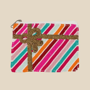 Vintage Style Embroidered Mardi Gras Good Times <b>Roll</b> <b>Coin</b> Pouch from India by MD HANDICRAFTS - Product Image 5