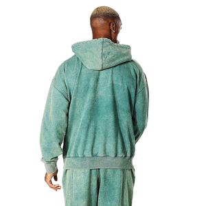 Sudadera con Capucha para Hombre, Estilo Invernal, Lavado a la Piedra, Impresión Personalizada, Lavado Ácido, Nuevo Estilo, Fabricada por HI 2026 - Product Image 2