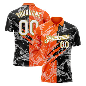 Camisetas de Golf Personalizadas al por Mayor, Impresas por Transferencia de Calor, de Spandex/Poliéster Sólido, Transpirables, Deportivas, Unisex, Ropa de Trabajo de Marca - Product Image 1