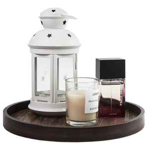 Plateau de service rond en bois de manguier rustique de haute qualité fait à la main pour décor de comptoir de cuisine et service de Restaurant - Product Image 1