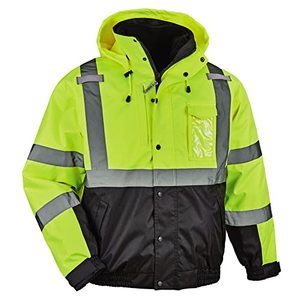 Chaqueta de Seguridad Reflectante StarTech, Impermeable, Cortavientos, con Calefacción, Capucha Desmontable, Clase 3, 100% Poliéster, Alta Calidad - Product Image 1