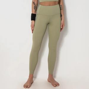 Pantalons de yoga taille haute personnalisés pour femmes, leggings en soie avec motif tie-dye, extensibles pour l'entraînement et la course à pied, tenue de sport - Product Image 4