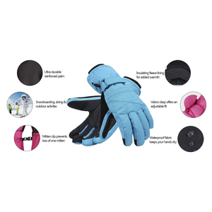Women Waterproof <b>Touch</b> <b>Screen</b> Keep Warm Snowboard Winter Ski <b>Gloves</b> <b>for</b> Outdoor <b>Gloves</b> Skating Skiing - Product Image 2