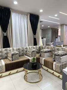 Sofá estilo Majlis árabe, diseño clásico, elegante conjunto para sala de estar, asientos de esquina de lujo, diseño que ahorra espacio - Product Image 4
