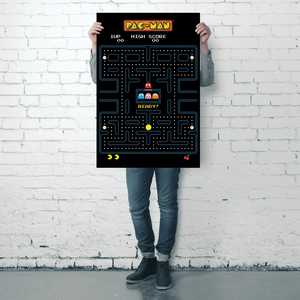 Póster Moderno Abstracto de Pac-Man con Diseño de Laberinto - Product Image 2