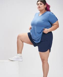 Vêtements de sport de haute qualité pour femmes Short taille élastique à la taille moyenne avec logo personnalisé confortable été OEM ODM grande taille en gros décontracté - Product Image 1