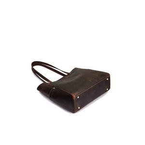 Sac fourre-tout de luxe en cuir véritable pour ordinateur portable, grande capacité, unisexe, pour le bureau - Product Image 3