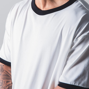 เสื้อยืดผ้าฝ้ายฟอกสีสไตล์วินเทจของผู้ชายเสื้อโอเวอร์ไซส์พิมพ์ลายโลโก้ออกแบบได้ตามต้องการ - Product Image 3