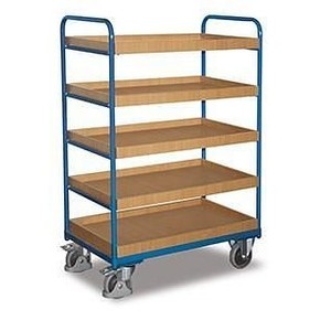 Carrito de Mano Variofit con 5 Bandejas, Dimensiones Externas 910 x 500 mm, Capacidad de 1.524 Litros - Product Image 1