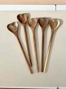 Cuchara de cocina de madera hecha a mano, utensilio de cocina de madera maciza, cuchara de madera ecológica, proveedores mayoristas de la India - Product Image 4