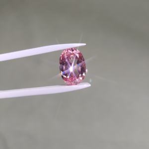 Gemme sciolte di zaffiro sintetico rosa di alta qualità 2.0mm taglio ovale sfaccettato - Product Image 5
