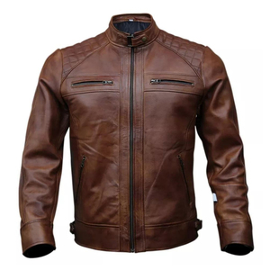 Sheep Skin Winter <b>Leather</b> <b>Coats</b> Top Quality Fully Customize Men's <b>Leather</b> Jacket Varsity Puffer Jacket Wholesale - Product Image 1
